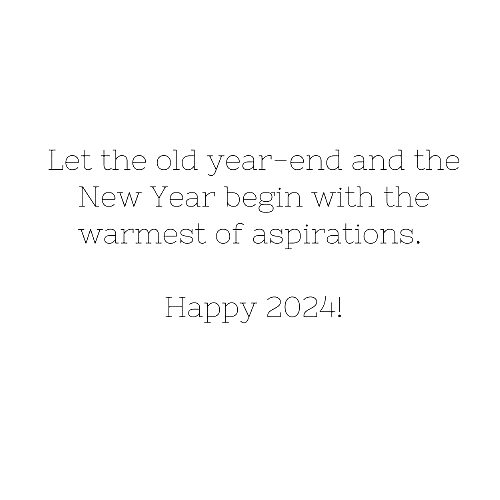 New Year 2024 Aspirations