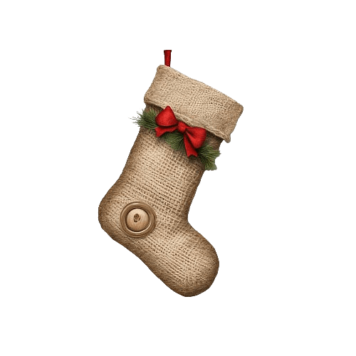 Jute Christmas Stocking