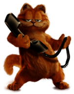 Garfield on the Phone