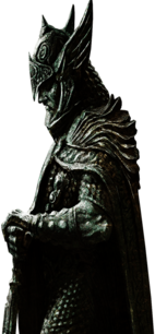 Elder Scrolls Skyrim Statue Side View