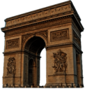 Arc De Triomphe Paris Sideview