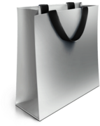 Plain White Luxury Shopping Bag