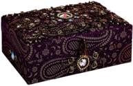 Embroidered Jewelry Box