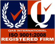 QAS International Certification Logo ISO 9001