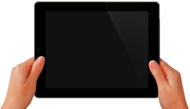 Hands Holding Tablet