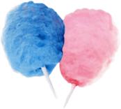 Pink and Blue Candy Floss