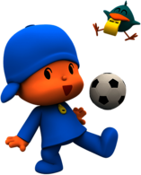 Pocoyo Playing Football