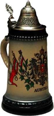 Beer Mug Austrian Symbols