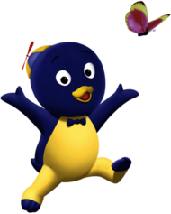 Pablo Playing With Butterfly