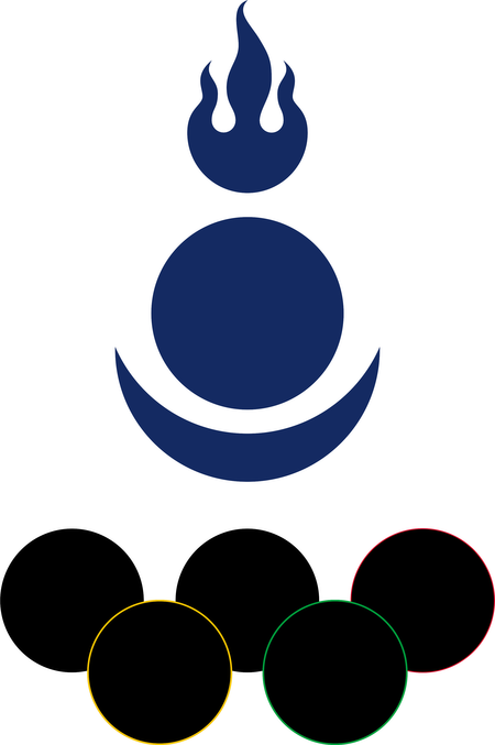 Flag of the Mongolian Olympic Committee
