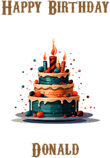 Happy Birthday Donald, Personal Custom Message