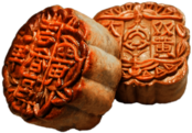 Mooncakes With Detailed Inscription