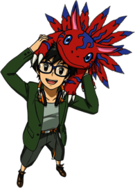 Digimon Characters Keito Tamada and Elecmon