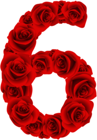 Red Roses Six Number
