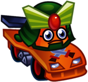 General Fuzuki the Warrior Wombat In Kart