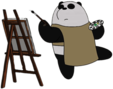 We Bare Bears Panda Painting