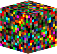 3D Multicoloured Cube
