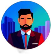 Freelancing & Gig Work, Minimalist App Icon - Circle Icon Bevel Border