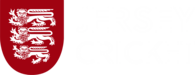 Jersey Cricket Team logo white