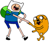 Adventure Time Finn and Jake Fist Bump