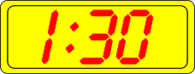 Digital Clock 1:30