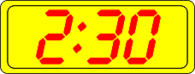 Digital Clock 2:30