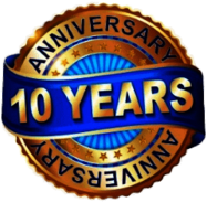 10 Years Anniversary Jubilee Badge