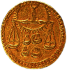 Gold Zodiac Coin Libra Sign