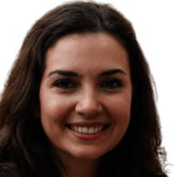 Smiling Brunette WIth Long Hair Face