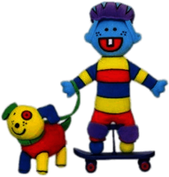 Todd on His Skateboard Plush Characters