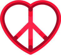 Summer Of Love Heart Icon