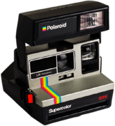 Vintage Polaroid Camera Close-Up