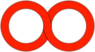 Orange Infinity Symbol