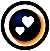 Dating, Minimalist App Icon - Circle Icon Bevel Border