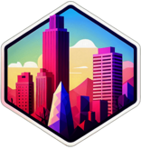 Real Estate Agency, Minimalist App Icon - Circle Icon Bevel Border