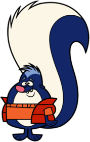 Scaredy Squirrel Character Dave the Skunk