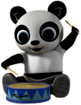 Bing Bunny Character Pando Drumming