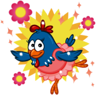 Lottie Dottie Chicken Doing Ballet