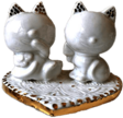 Wedding Cake Topper Cat Figurines