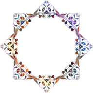 Flourishing Coloured Frame