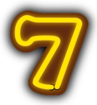 Neon Number 7