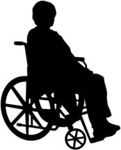 Lady In Wheelchair Silhouette