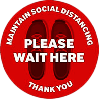 Social Distancing Shop Floor Sign