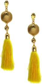 Yellow Tassel Earrings