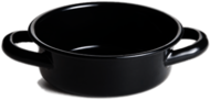 Black Enamel Black Mini Casserole