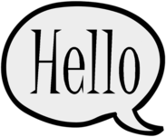 Full Hello Speech Bubble