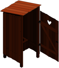 Wooden Toilet Cubicle