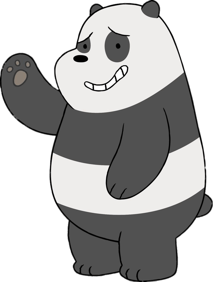 We Bare Bears Panda Waving