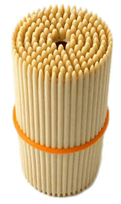Toothpicks Tied With Elastic Band