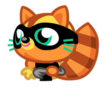 Raffles the Sneaky TeaLeaf Side View